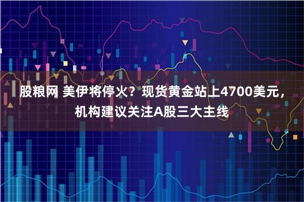 股粮网 美伊将停火？现货黄金站上4700美元，机构建议关注A股三大主线